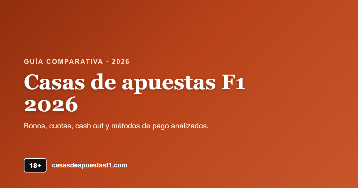 Casas de apuestas F1